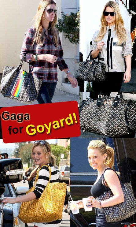 celebrities wearing goyard|best goyard bag brands.